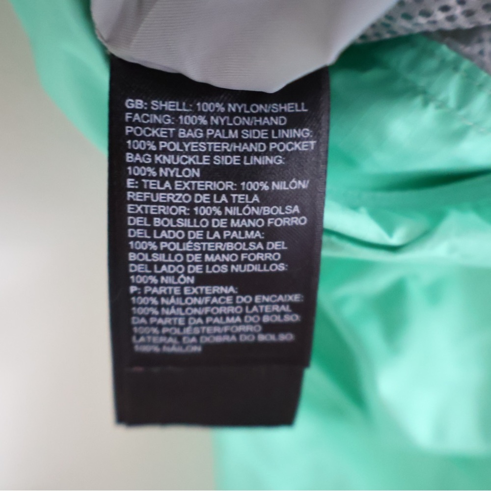 The North Face Zip-up Jacket with Hood Extra Small (XS) Seafoam Green with Hood - Picture 9 of 9